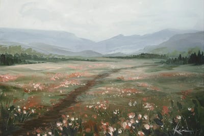 Vintage Landscape by Lindsay Kivi framed canvas print