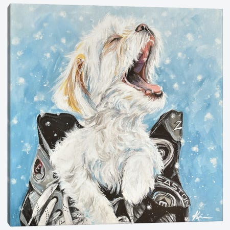 Shichon Catching Snowflakes Canvas Print #LKV13} by Lindsay Kivi Canvas Art