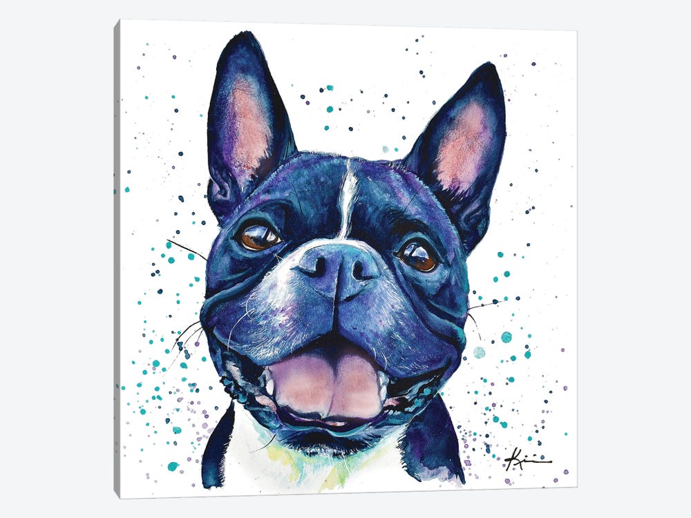 Boston Terrier II by Lindsay Kivi 1-piece Canvas Artwork