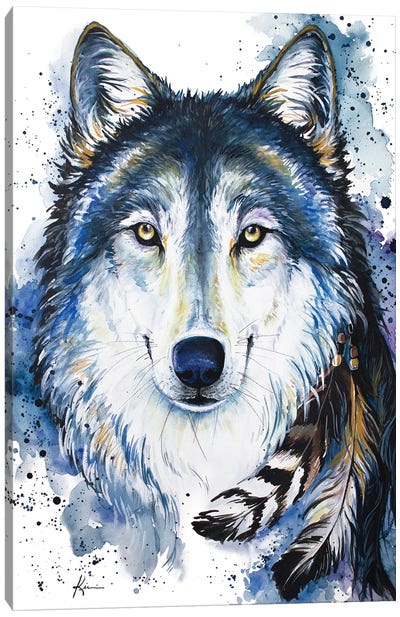 Feed The Good Wolf Canvas Art Print - Lindsay Kivi