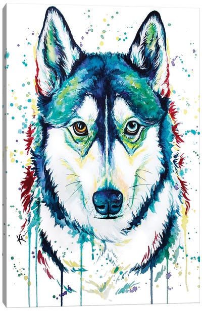 Husky Canvas Art Print - Lindsay Kivi