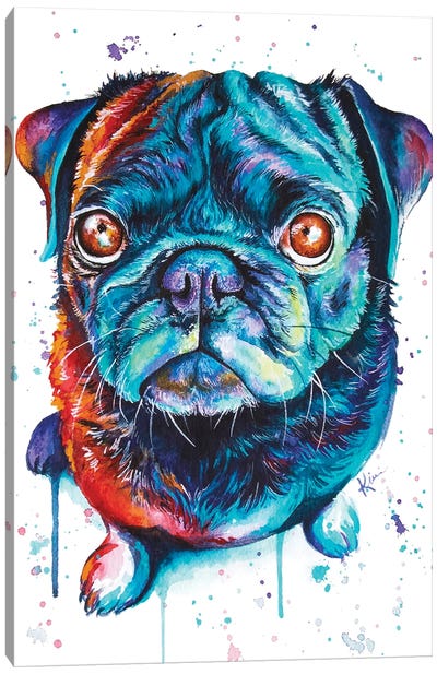 Pug Canvas Art Print - Lindsay Kivi
