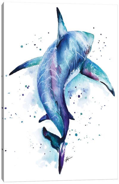 Shark Canvas Art Print - Animal Lover