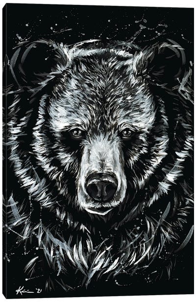 Grizzly Canvas Art Print