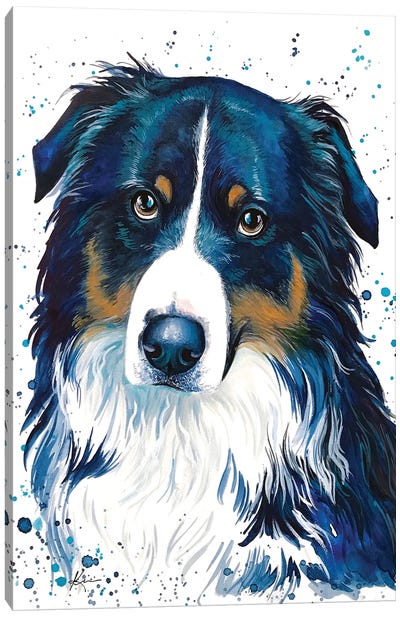 Bernese Mountain Dog Canvas Art Print - Lindsay Kivi