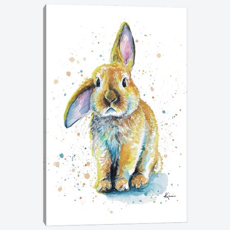 Bunny Canvas Print #LKV48} by Lindsay Kivi Art Print