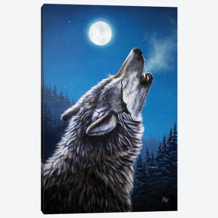 Full Moon Canvas Print #LKV5} by Lindsay Kivi Canvas Art