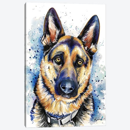 German Shepherd Dog Canvas Print #LKV63} by Lindsay Kivi Canvas Print