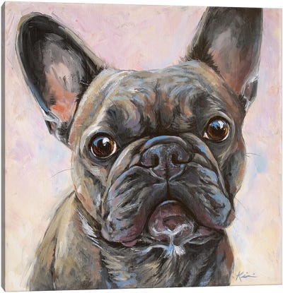 French Bulldog Canvas Art Print - Baby Animal Art