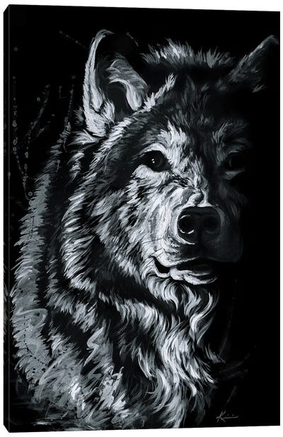Shadow Wolf Canvas Art Print - Lindsay Kivi