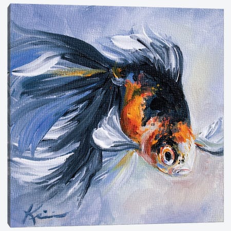 Goldfish I Canvas Print #LKV77} by Lindsay Kivi Canvas Art Print