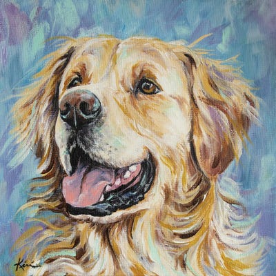 Golden Retriever by Lindsay Kivi metal wall art