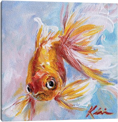 Goldfish IV Canvas Art Print - Goldfish Art