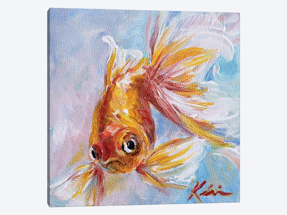 Goldfish IV by Lindsay Kivi 1-piece Canvas Artwork