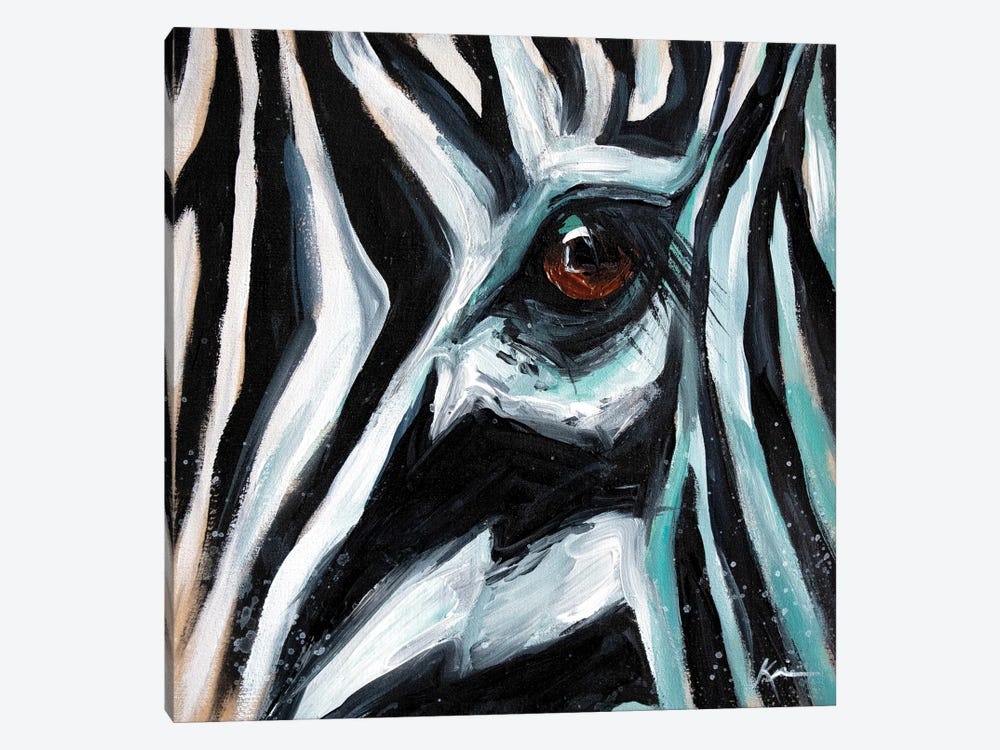 Abstract Zebra by Lindsay Kivi 1-piece Canvas Wall Art
