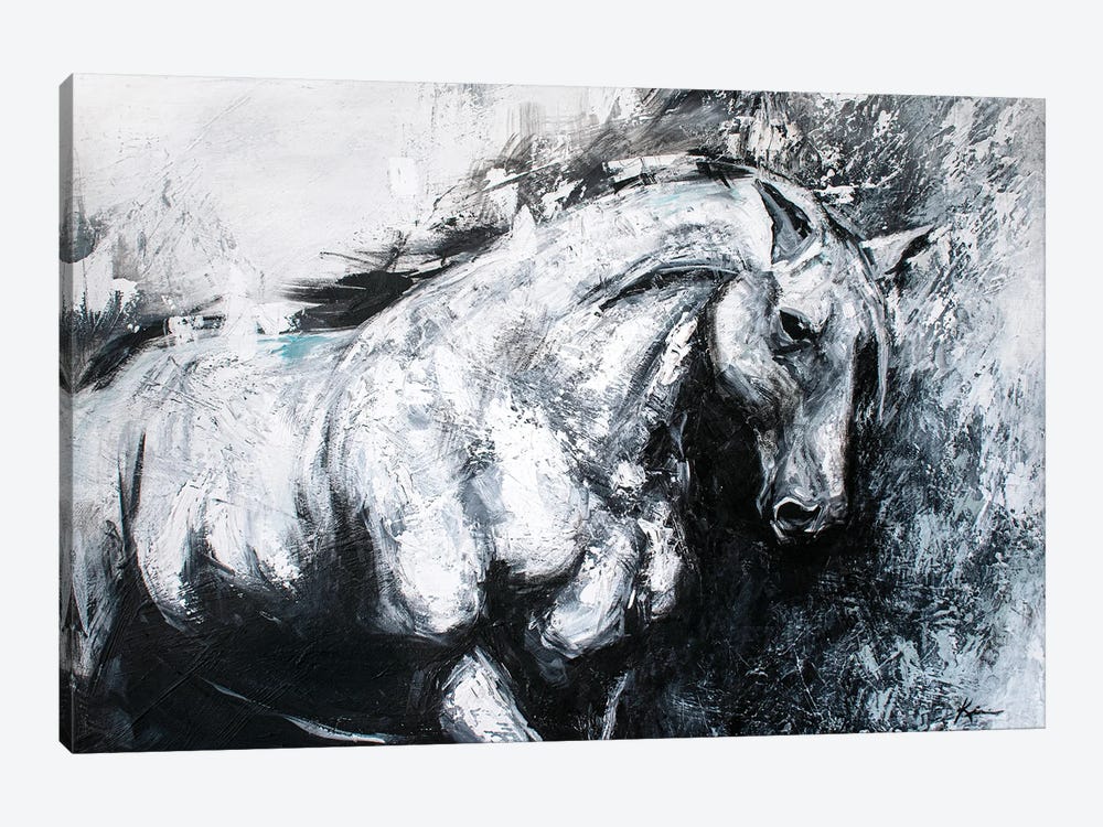 White Horse by Lindsay Kivi 1-piece Canvas Art Print
