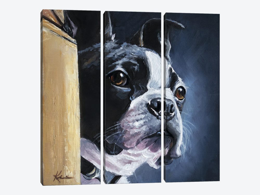 Boston Terrier III by Lindsay Kivi 3-piece Art Print