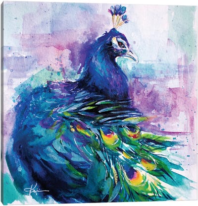 Peacock Canvas Art Print - Lindsay Kivi