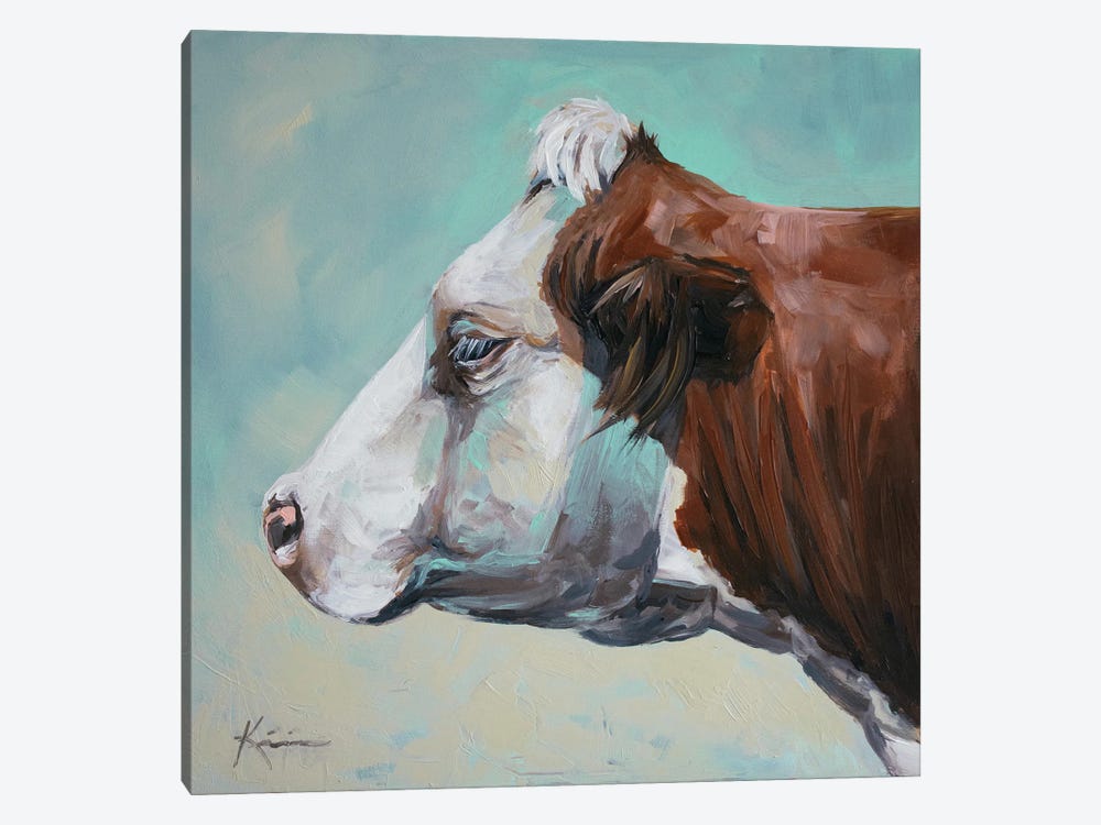 Hereford Bull by Lindsay Kivi 1-piece Canvas Art
