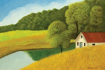 Morgan Farm by Cheryl Miller Lackey metal wall art