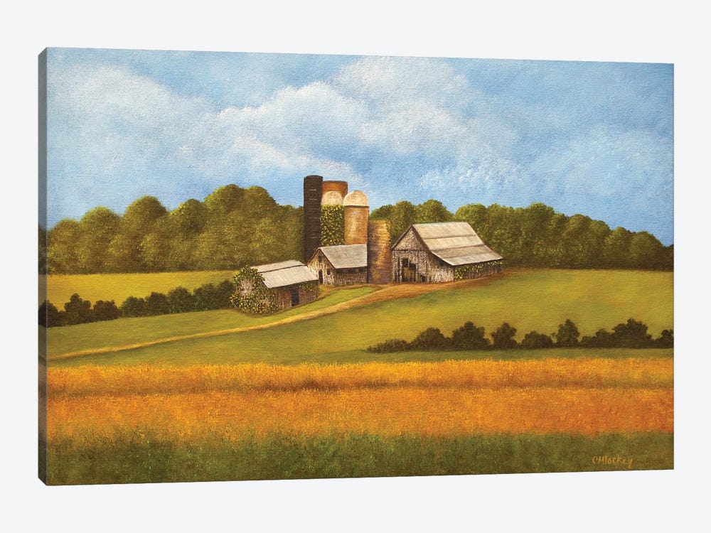 Across The Field by Cheryl Miller Lackey 1-piece Canvas Print
