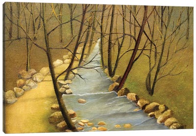 River Walk Canvas Art Print - Cheryl Miller Lackey