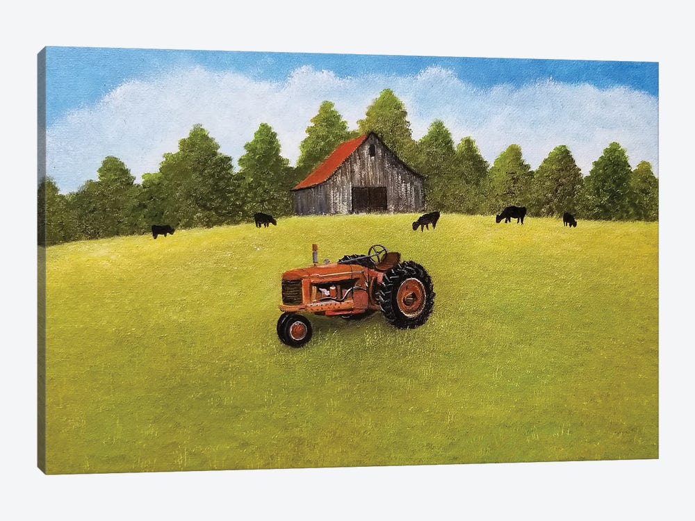 Springtime On The Farm by Cheryl Miller Lackey 1-piece Canvas Artwork