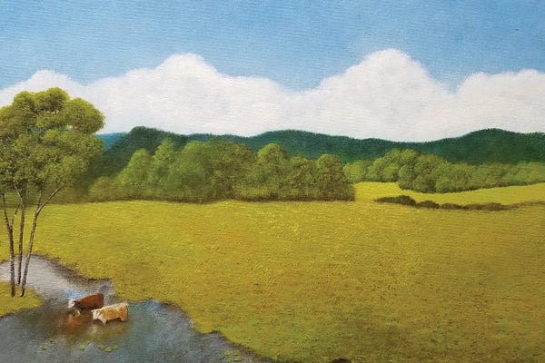 Fine Art Meets Folk: Summer Days by Cheryl Miller Lackey