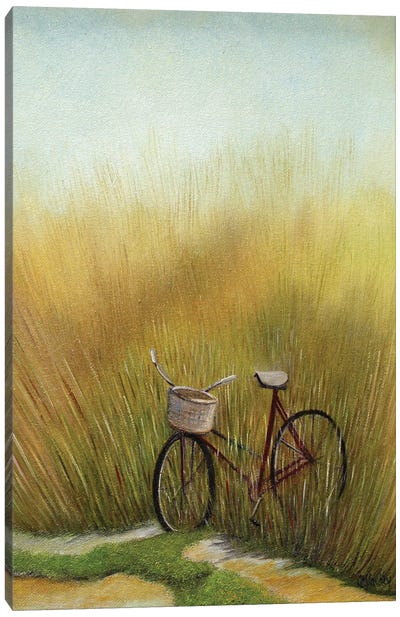 The Bike Trail Canvas Art Print - Cheryl Miller Lackey