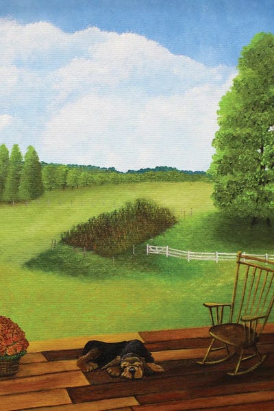 Fine Art Meets Folk: View From The Back Porch by Cheryl Miller Lackey