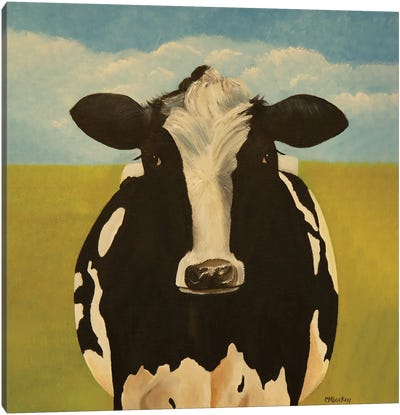 Daisy's Cousin Canvas Art Print - Cow Art