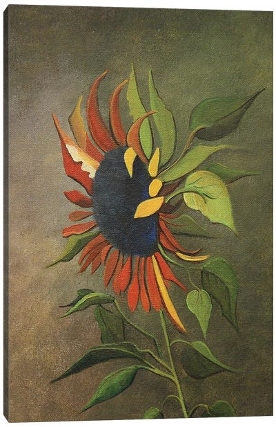 Fall Sunflower Canvas Art Print - Cheryl Miller Lackey