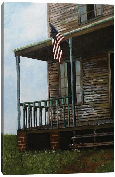 Patriotic Canvas Art Print - American Flag Art