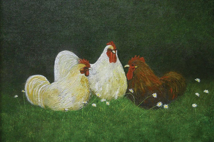 Pecking Order by Cheryl Miller Lackey wall art