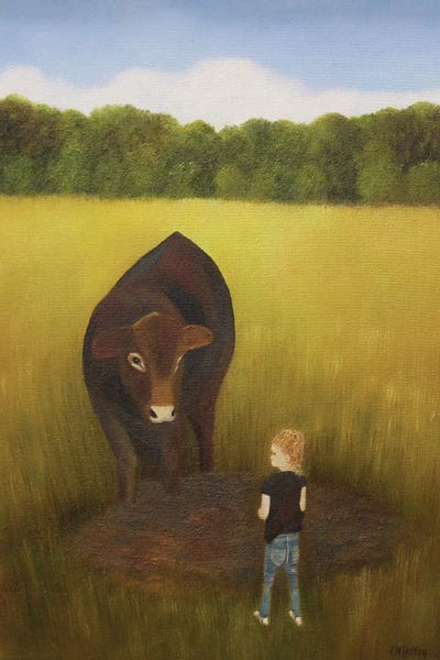 Cheryl Miller Lackey: Visiting The Cow by Cheryl Miller Lackey