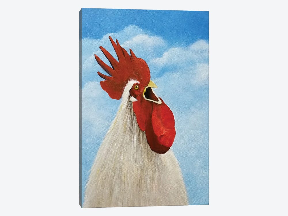Cock A Doodle Do by Cheryl Miller Lackey 1-piece Canvas Print