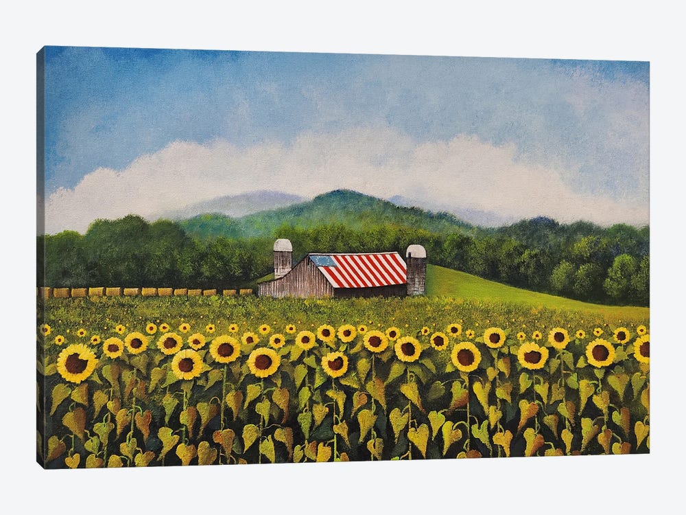 Beaver Dam Farm by Cheryl Miller Lackey 1-piece Canvas Print