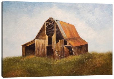 Through The Rafters Canvas Art Print - Cheryl Miller Lackey