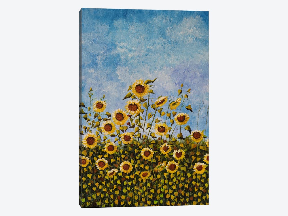 Sunflower Field by Cheryl Miller Lackey 1-piece Art Print