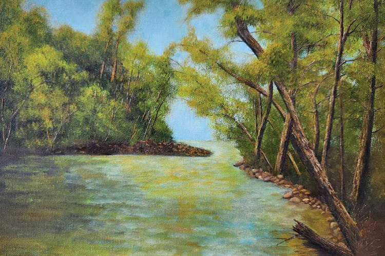 Cow Pasture River by Cheryl Miller Lackey canvas print