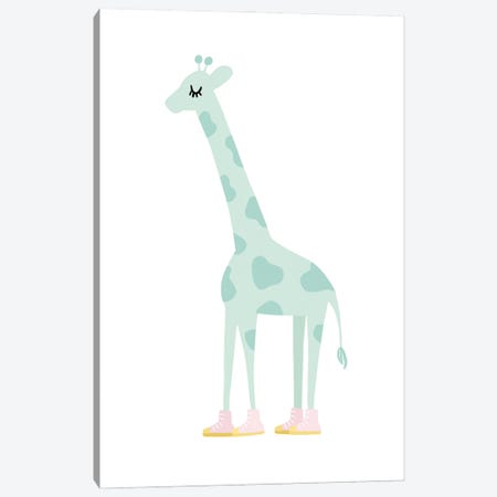 Giraffe Canvas Print #LLD22} by Lady Louise Designs Canvas Artwork