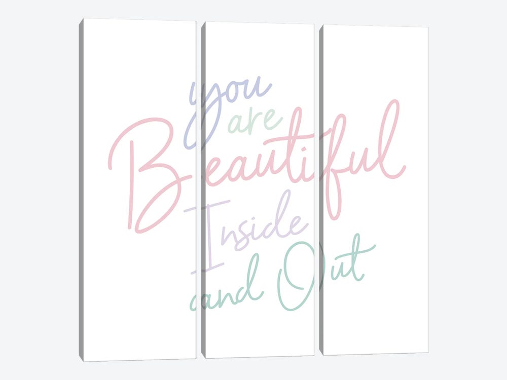 Beautiful by Lady Louise Designs 3-piece Canvas Art Print