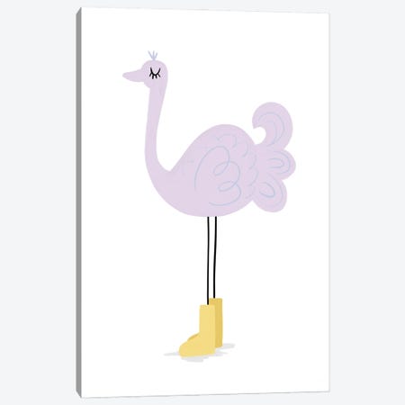 Ostrich Canvas Print #LLD26} by Lady Louise Designs Canvas Print