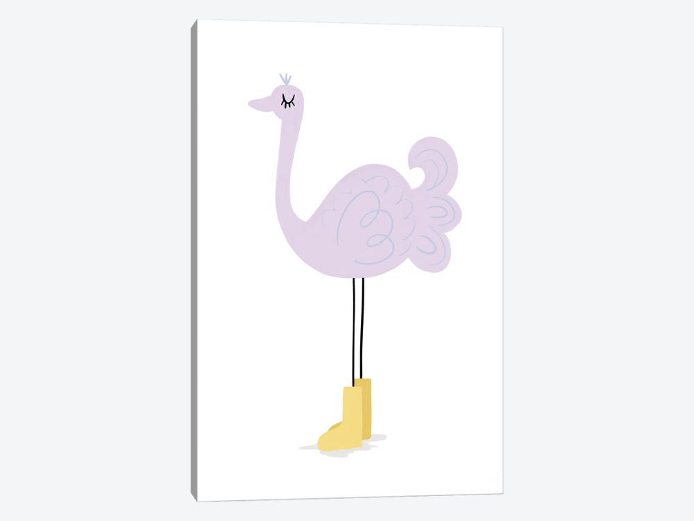 Ostrich by Lady Louise Designs 1-piece Canvas Art
