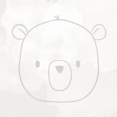 Soft Bear by Lady Louise Designs acrylic art print