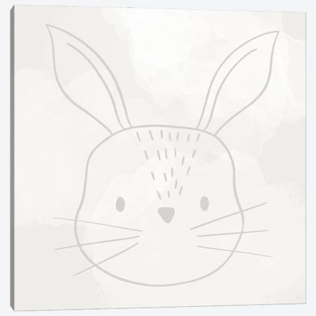 Soft Rabbit Canvas Print #LLD28} by Lady Louise Designs Canvas Wall Art