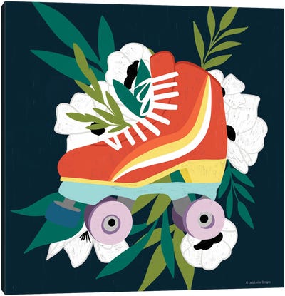 Retro Roller Skate I Canvas Art Print
