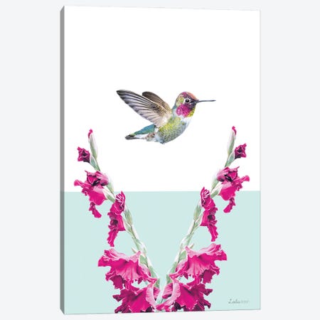So Safari Hummingbird Canvas Print #LLG2} by Lola Design Canvas Wall Art