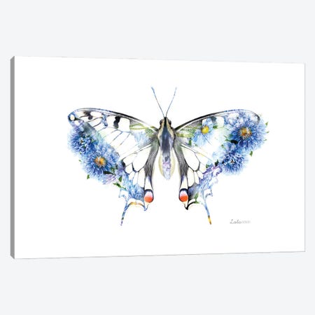 Wildlife Botanical Swallowtail Butterfly Canvas Print #LLG42} by Lola Design Canvas Art Print