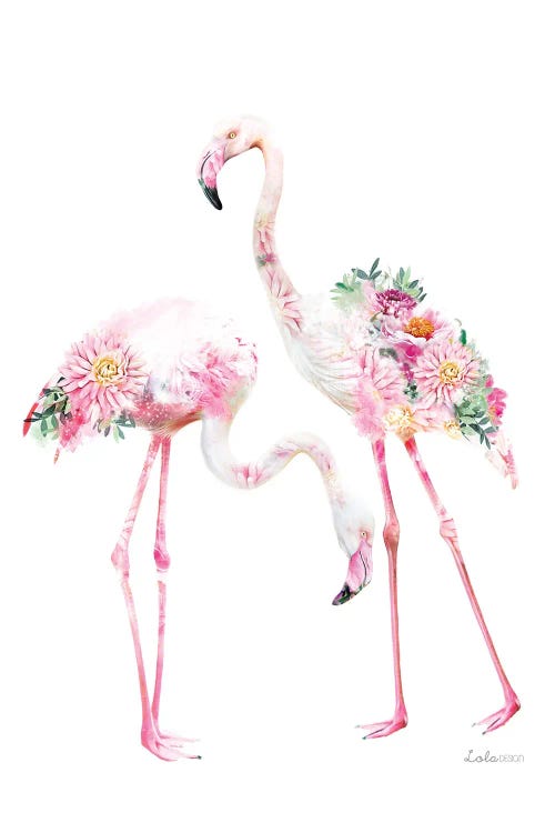 Wildlife Botanical Flamingos